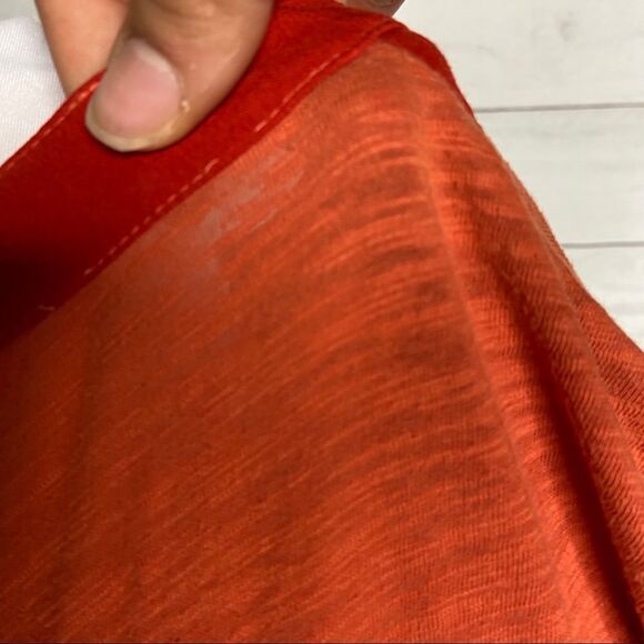 Anthro Meadow Rue Amira Henley orange Medium - Picture 8 of 11